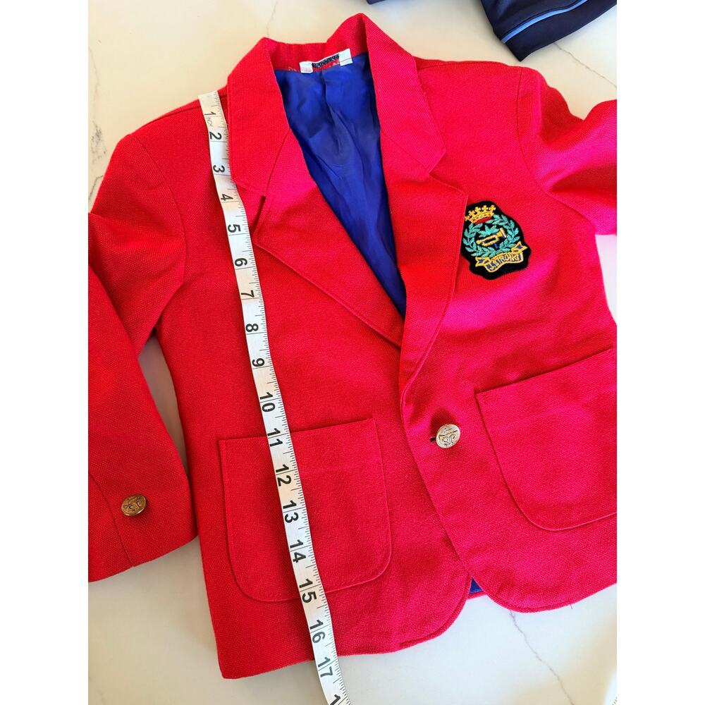Vintage Jonathan & David Boys Red Blazer - Classic Prep - Picture 10 of 10